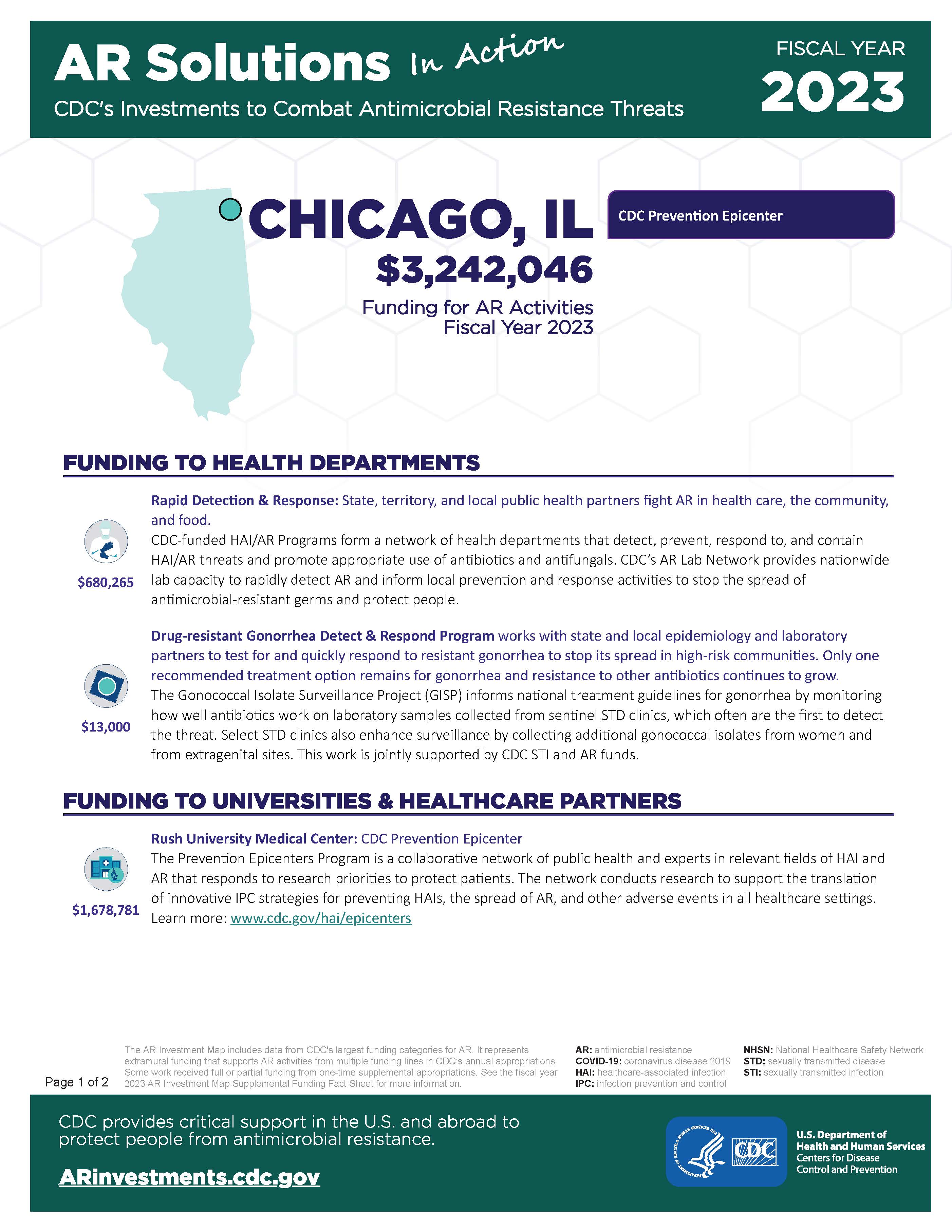 View Factsheet for Chicago, IL